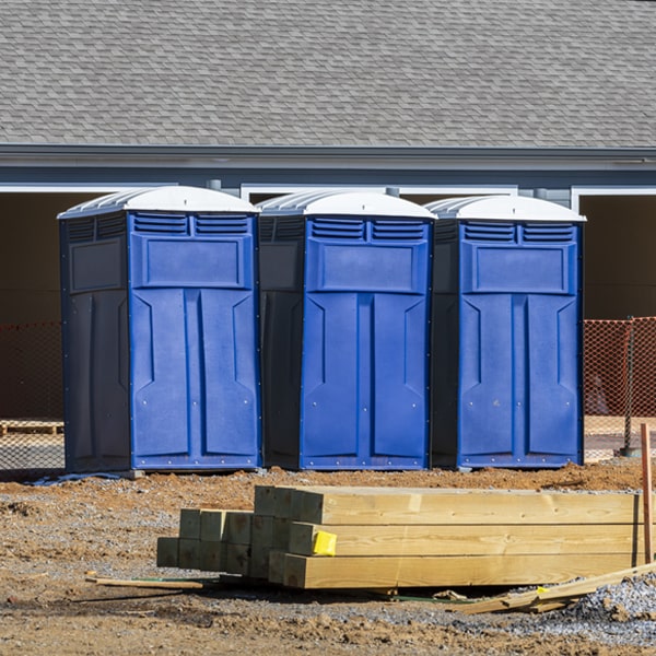 what is the expected delivery and pickup timeframe for the porta potties in Christiana Pennsylvania